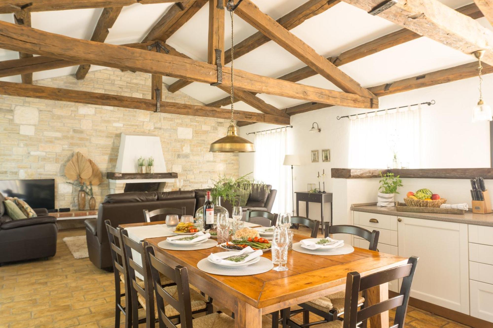 Villa Melissa - Istrisches Steinhaus Mit Pool In Guter Lage Sveti Lovreč Pazenatički Eksteriør billede